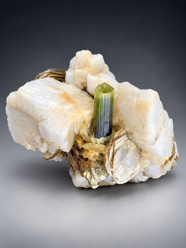 Natural green cap tourmaline - green,