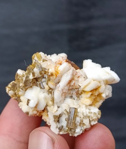 Epidote specimen with - epidote, feldspar